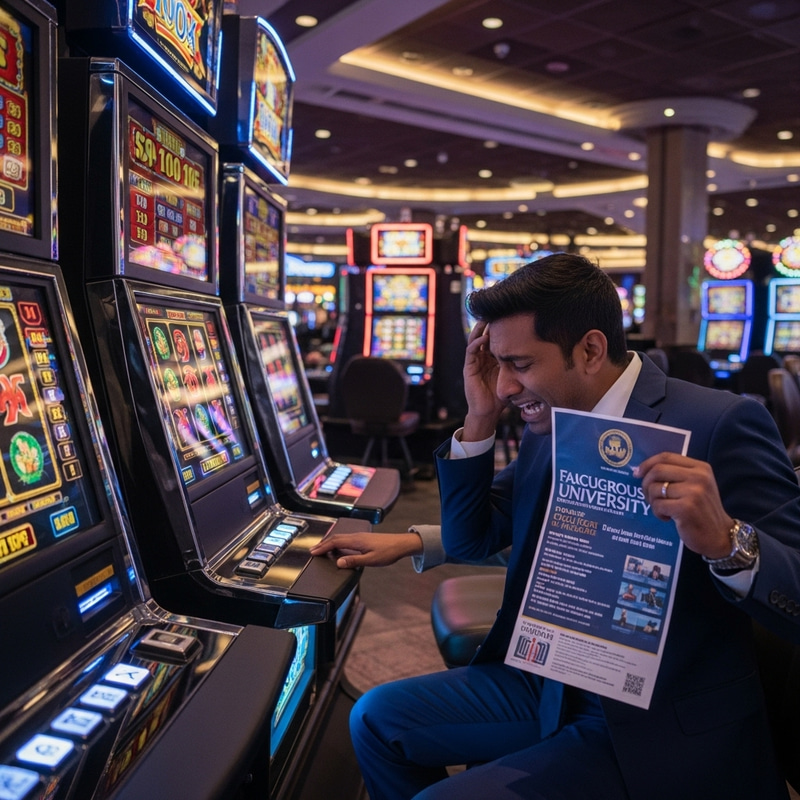 Professional Gambler Loses Kids' College Fund to Slots