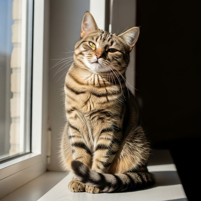 Happy Cat Enjoying Sunshine | Cute Cat Image Happy Cat Enjoying Sunshine | Cute Cat Image