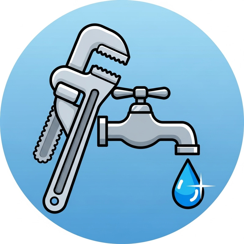 Stylized Plumbing Icon for Mobile Apps Stylized Plumbing Icon for Mobile Apps