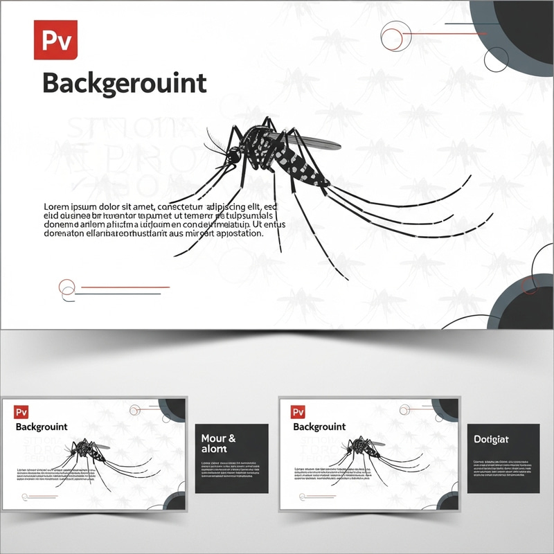 Professional Mosquito PowerPoint Background Design Professional Mosquito PowerPoint Background Design
