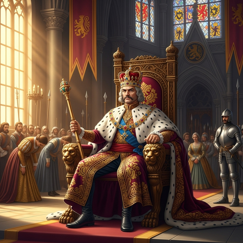 Majestic Vink: A Regal Public Figure in Ceremonial Attire Majestic Vink: A Regal Public Figure in Ceremonial Attire