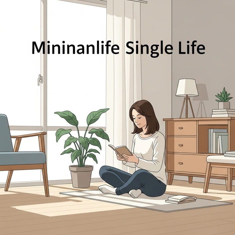 The Single Life: Serene Asian Woman Embracing Minimalism The Single Life: Serene Asian Woman Embracing Minimalism