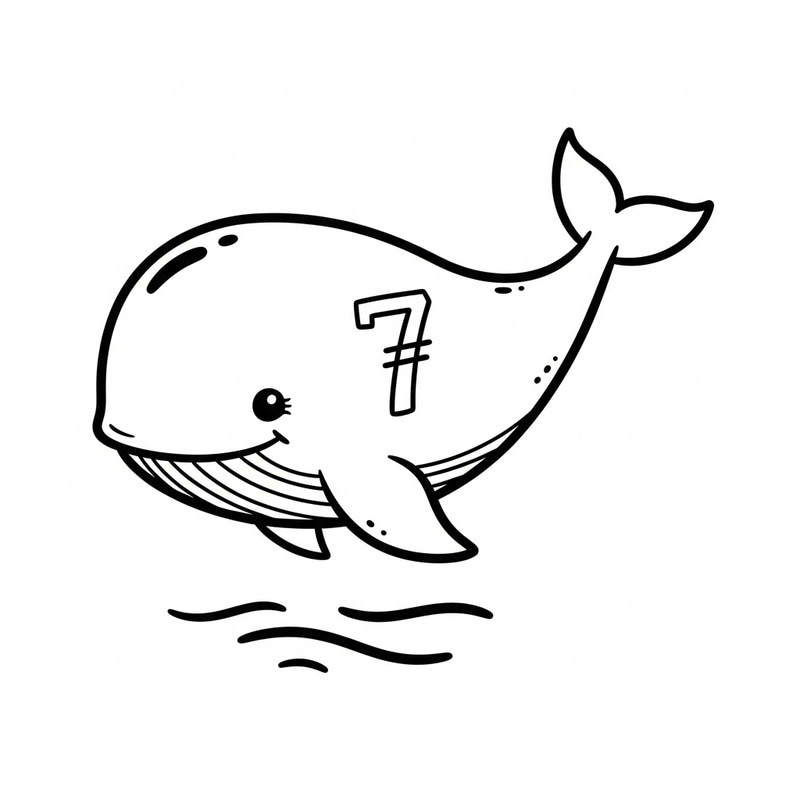 Cartoon Whale Tattoo Design with Cute Diving Theme Cartoon Whale Tattoo Design with Cute Diving Theme