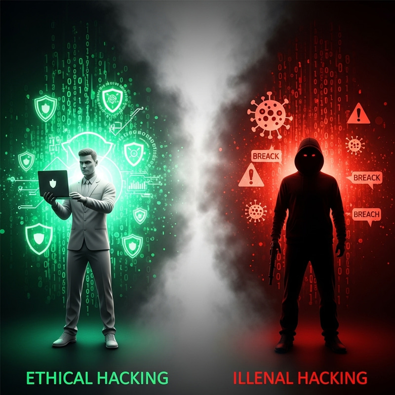 Moral Gray Area: Ethical vs. Illegal Hacking Moral Gray Area: Ethical vs. Illegal Hacking