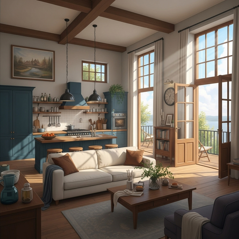 Stunning Indoor Scene Digital Painting Stunning Indoor Scene Digital Painting