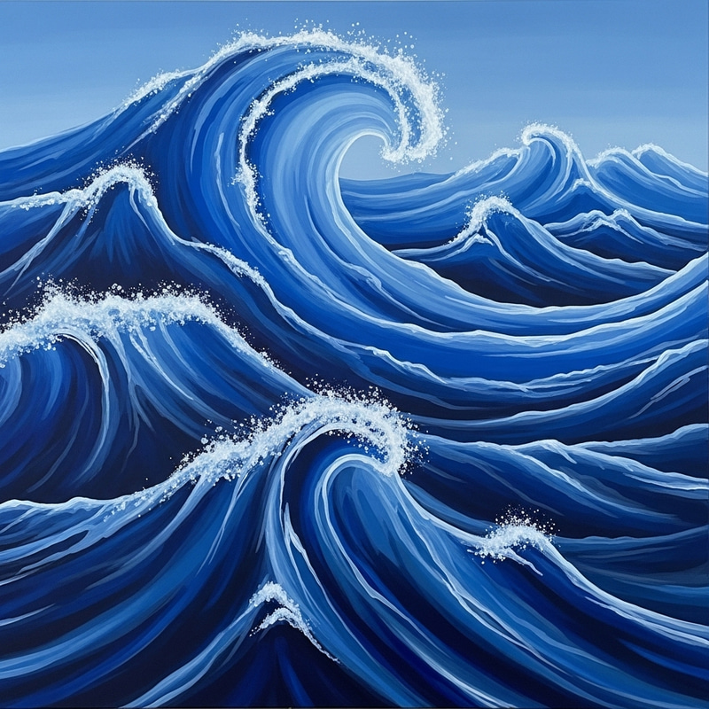Ocean Waves Abstract Art | Dynamic Sea Visuals Ocean Waves Abstract Art | Dynamic Sea Visuals