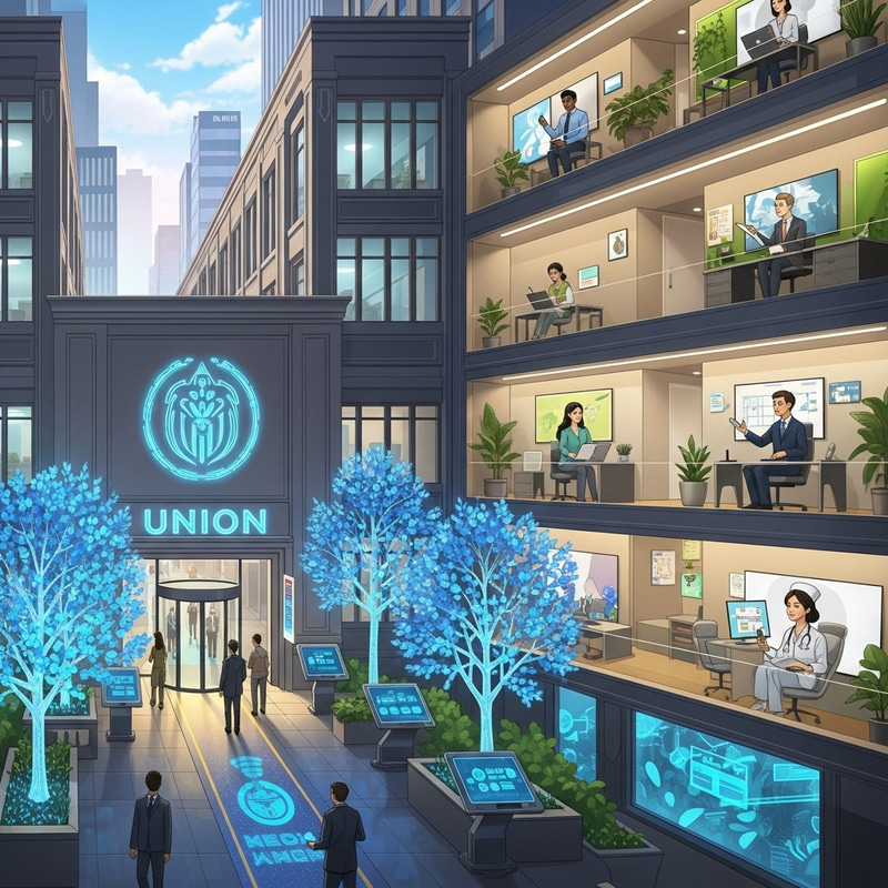 The Future of Unions: A Glimpse into Urban Architecture 100 Years Later