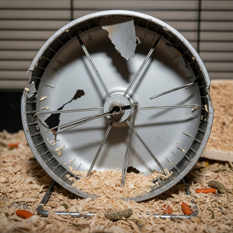 Damaged Hamster Wheel: Repair or Replace? Damaged Hamster Wheel: Repair or Replace?