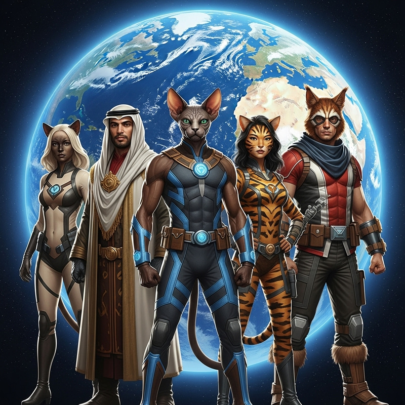 Superhuman Cat Heroes Defending Earth | Costumes and More