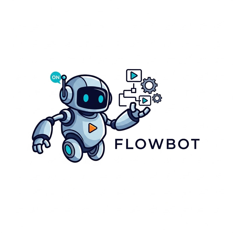 Mini Robot Logo Design for Workflow Automation Mini Robot Logo Design for Workflow Automation