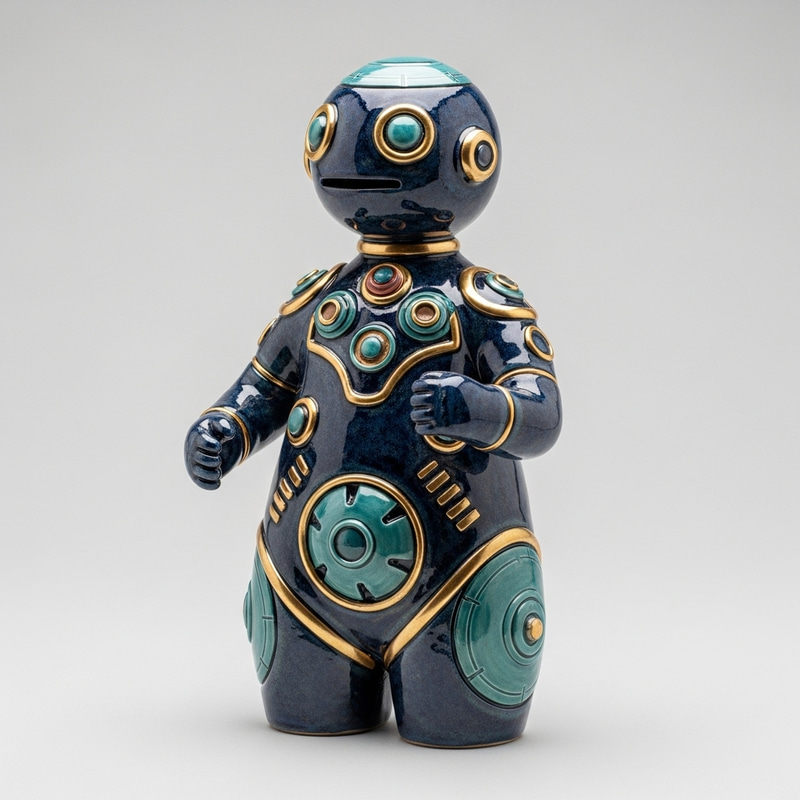 Bionic Ceramic Figurine | Artistic Craft & High-Tech Fusion