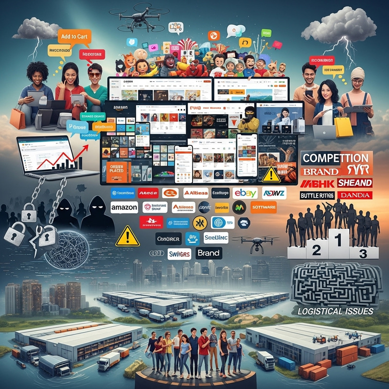 Dynamic E-commerce Landscape: Growth & Challenges Depicted