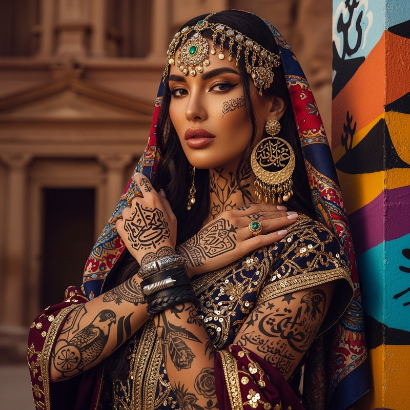 Hood Gangster Jasmine | Middle Eastern Tattooed Princess Hood Gangster Jasmine | Middle Eastern Tattooed Princess