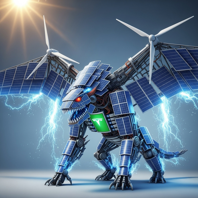 Tesla Monster - Symbol of Renewable Creativity Tesla Monster - Symbol of Renewable Creativity