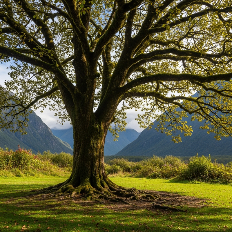 Nature's Healing: Majestic Tree in Serene Clarity