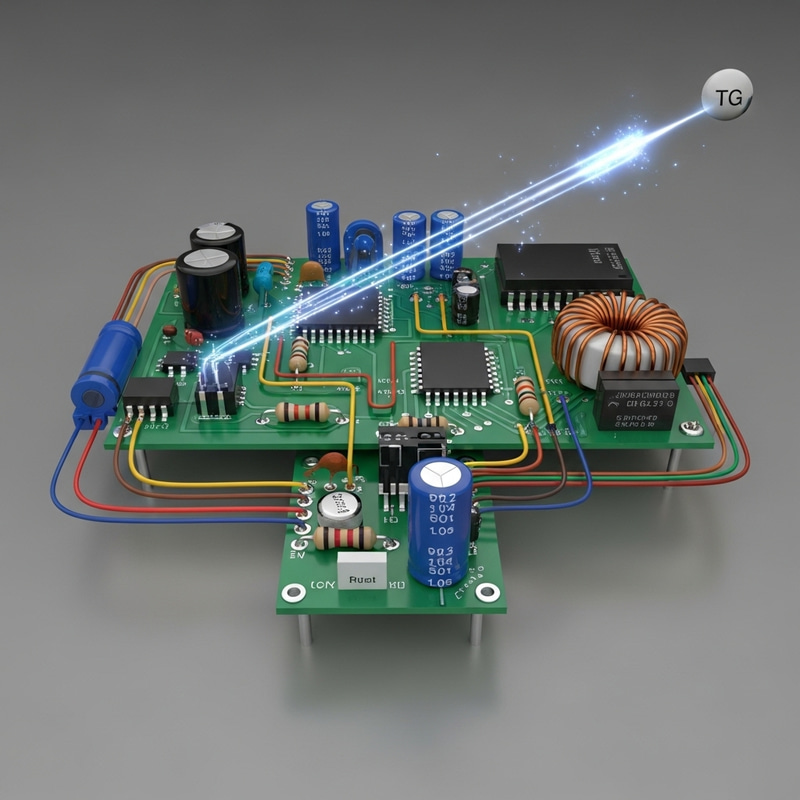 Electric Circuit Design on Green Board