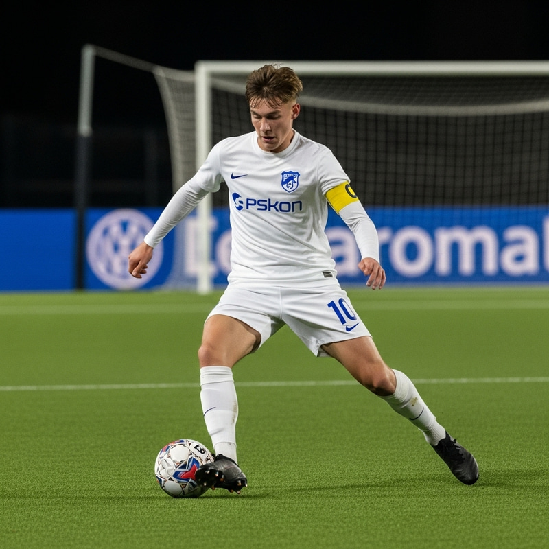 Dynamic Soccer Action Shot | Caucasian Soccer Player | Team Generic Dynamic Soccer Action Shot | Caucasian Soccer Player | Team Generic