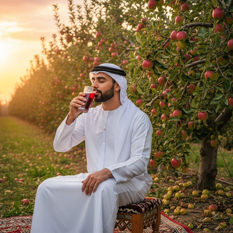 Khamenei in an Apple Orchard: A Symbol of Serenity Khamenei in an Apple Orchard: A Symbol of Serenity