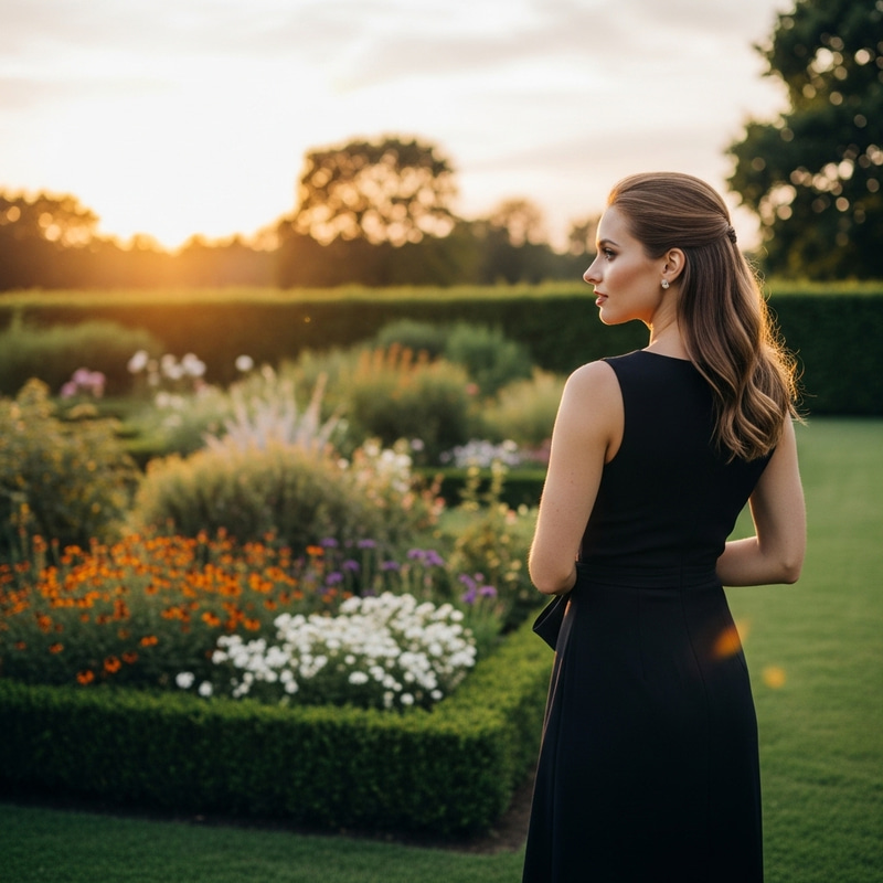 Beautiful Woman in Stunning Garden