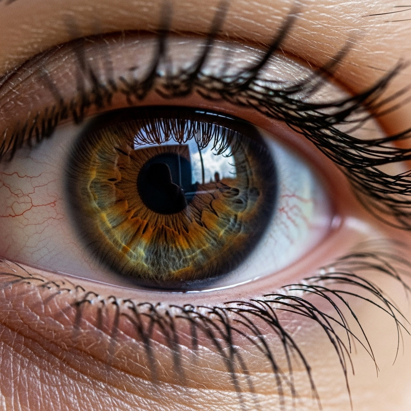 Detailed Eye Close-Up with Beautiful Reflections Detailed Eye Close-Up with Beautiful Reflections