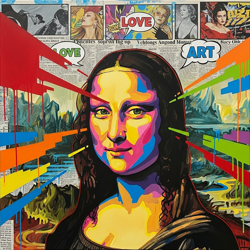 Mona Liza: A Pop Art Inspired Portrait Mona Liza: A Pop Art Inspired Portrait
