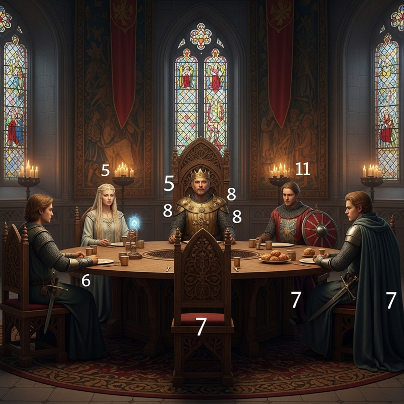 Round Table of King Arthur with Lancelot and Knights | Arthurian Legends