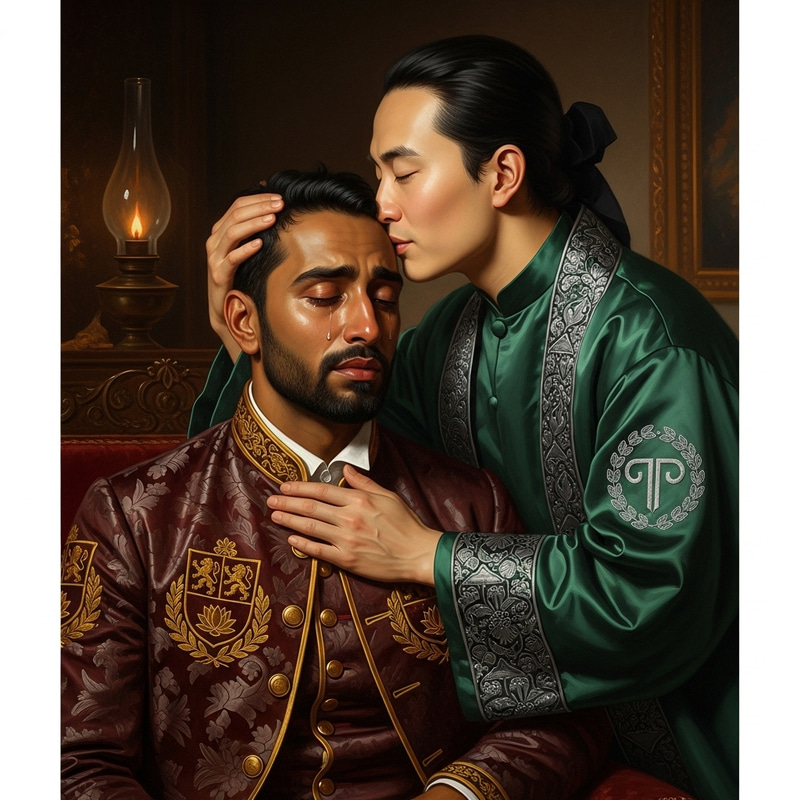 Compassionate Scene in the 18th Century: Emotional Taehyung and Comforting Jungkook