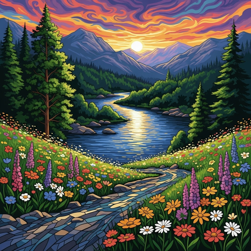 Abstract Nature: Serenity in Colors and Views Abstract Nature: Serenity in Colors and Views