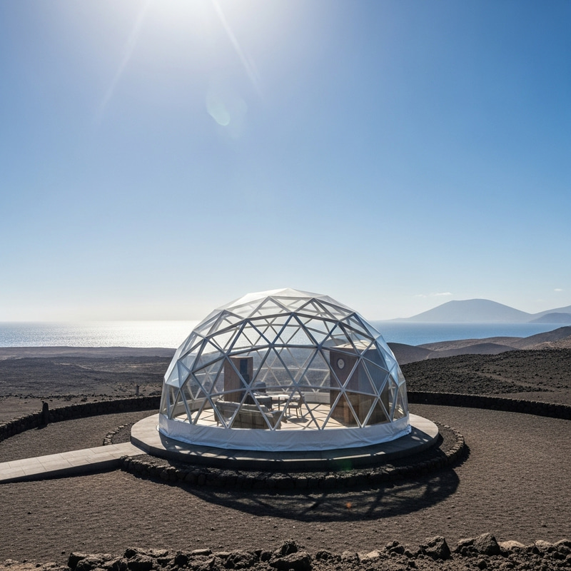 Geodesic Dome in Lanzarote: Captivating Architectural Harmony