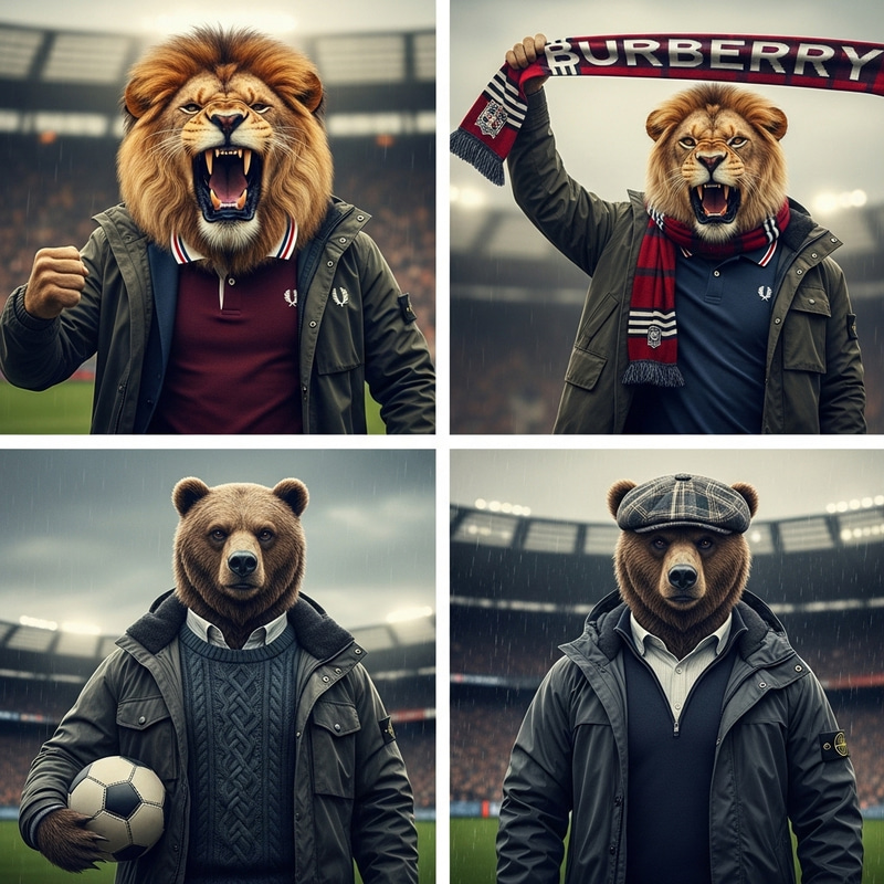 Fierce Football Fan Avatars in Stylish Stone Island, Fred Perry & Burberry-Inspired Outfits Fierce Football Fan Avatars in Stylish Stone Island, Fred Perry & Burberry-Inspired Outfits