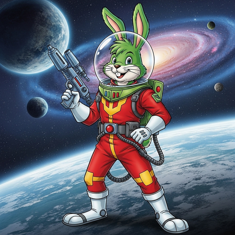 Bucky O'Hare: The Space-Faring Rabbit Illustration Bucky O'Hare: The Space-Faring Rabbit Illustration