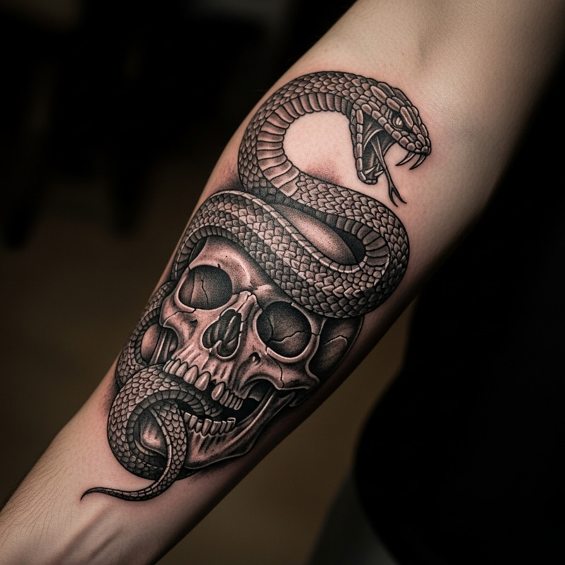 Realistic Dark Mark Tattoo on Forearm | Harry Potter Inspired Ink Realistic Dark Mark Tattoo on Forearm | Harry Potter Inspired Ink