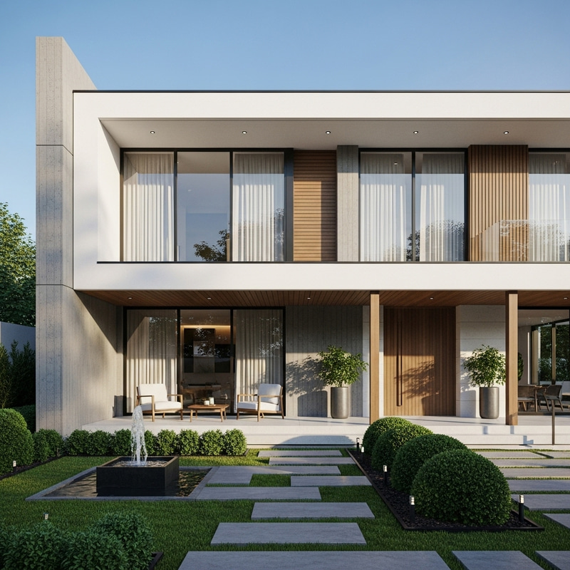 Modern Architectural Design House | Clean Lines & Neutral Tones