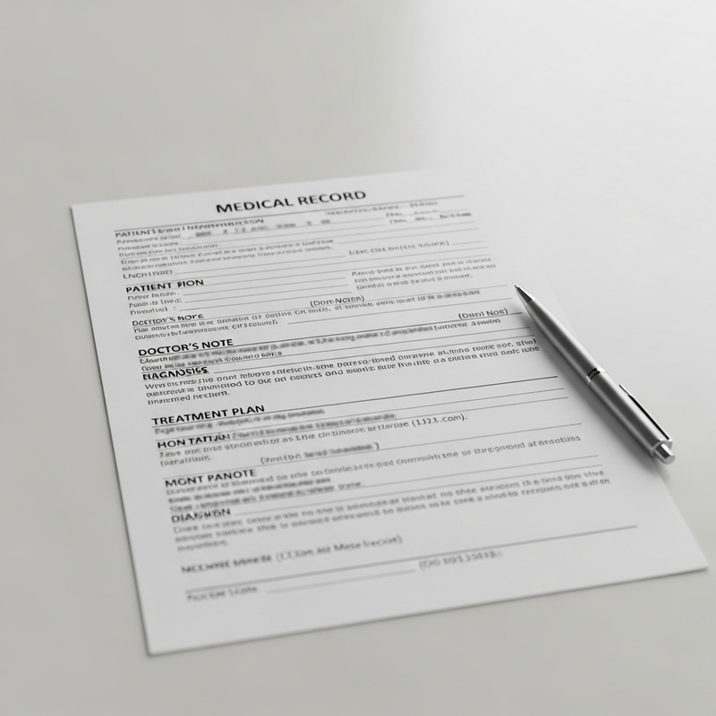 Realistic Medical Record Image Realistic Medical Record Image