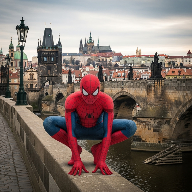 Spider-Man in Prague
