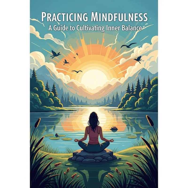 Practicing Mindfulness: A Guide to Cultivating Inner Balance - Illustrated Book Cover Practicing Mindfulness: A Guide to Cultivating Inner Balance - Illustrated Book Cover