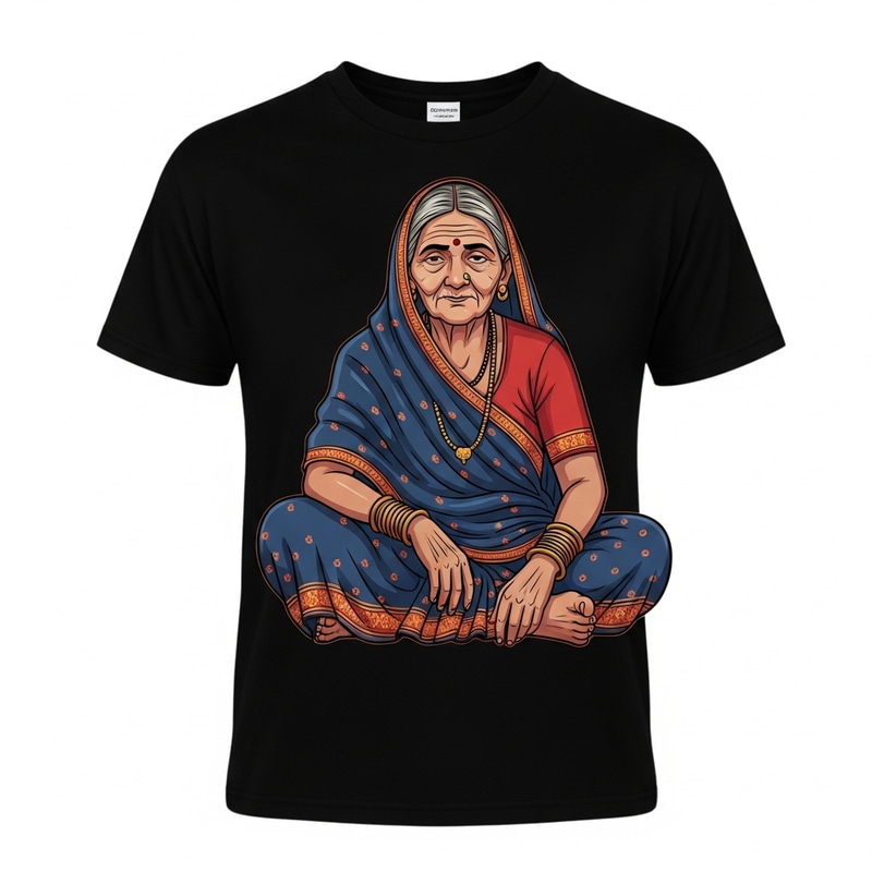 Baisnabi Devi Serene T-shirt Print Design