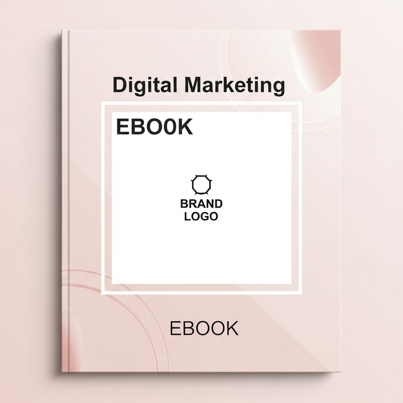 Sophisticated Digital Marketing eBook Design with White Square & Soft Pink Touches Sophisticated Digital Marketing eBook Design with White Square & Soft Pink Touches