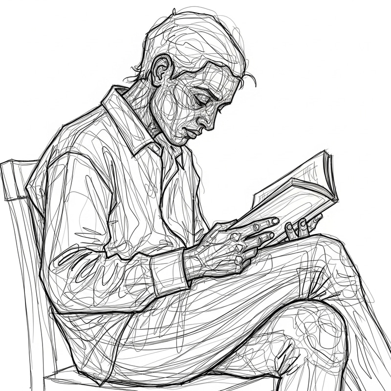 Human Figure Sketch in Line Art Style Human Figure Sketch in Line Art Style