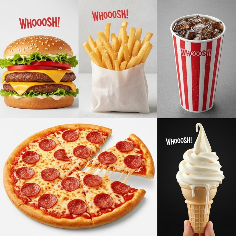 Tempting Menu Highlights at 'WHOOOSH!' Fast Food Chain