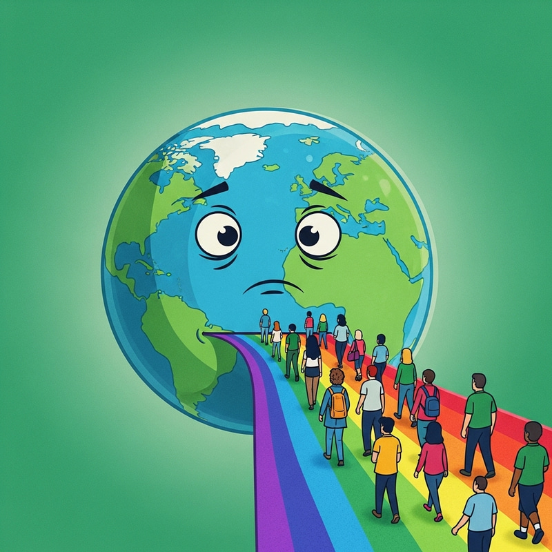 Transformative Rainbow: Global Unity Poster Transformative Rainbow: Global Unity Poster