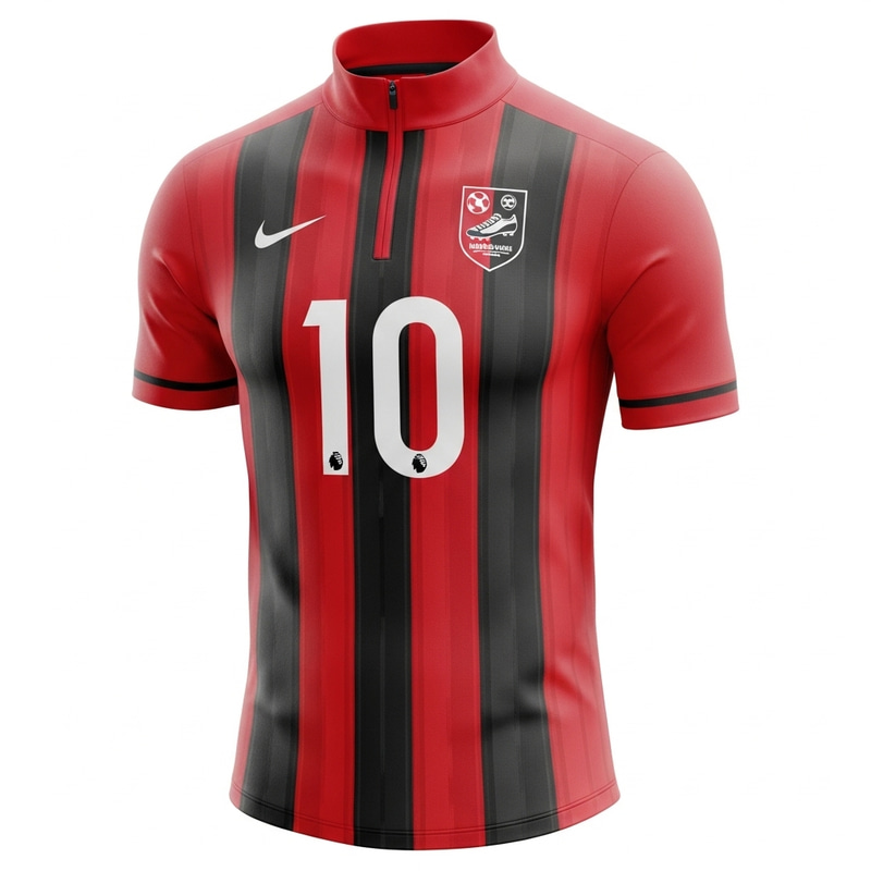 easport Maillot | Red & Black Sports Jersey #10