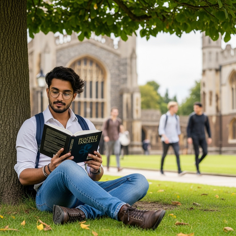 University Boy in Glasses | Academic Lifestyle Shot