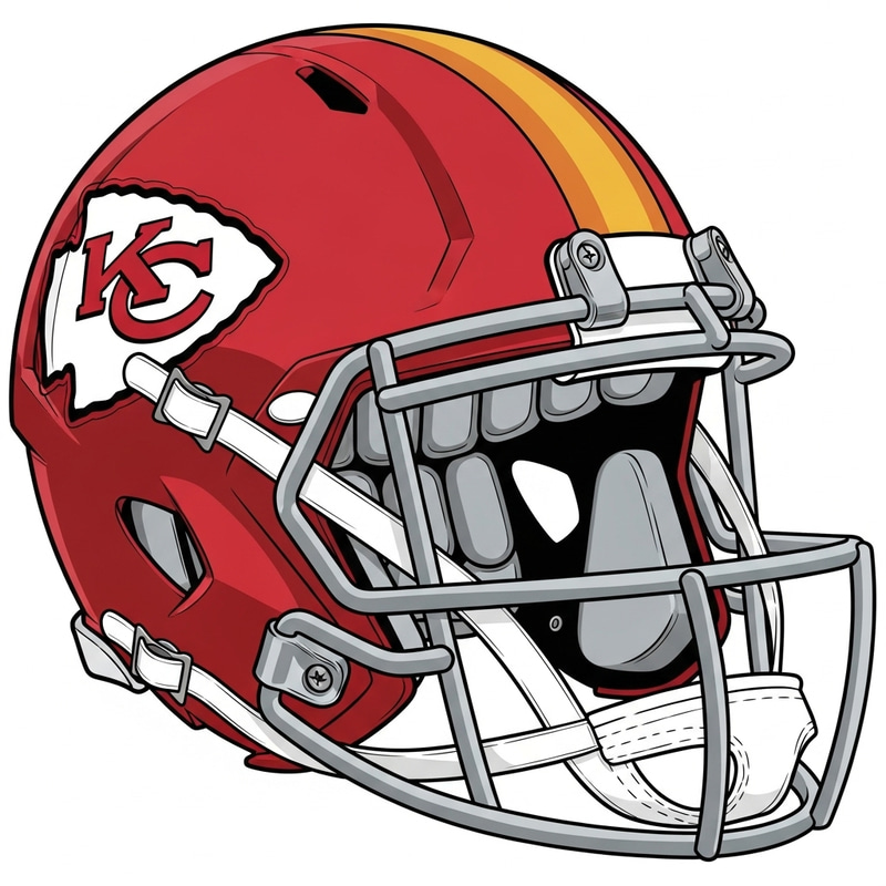 Detailed Kansas City Chiefs Helmet Drawing Detailed Kansas City Chiefs Helmet Drawing