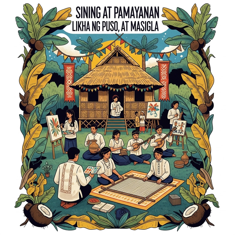 Creative Filipino Artistic Community Poster Design