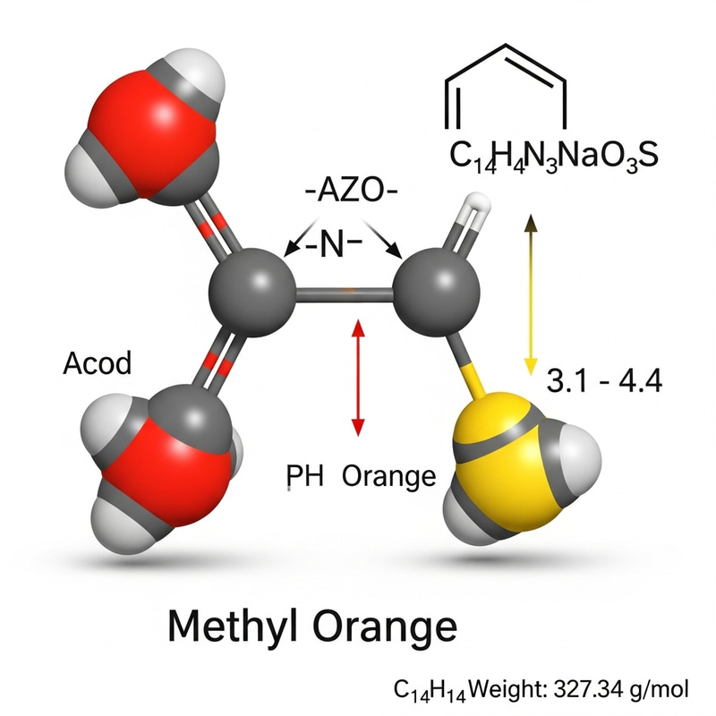 Methyl Orange pH Indicator: Chemical Properties and Color Transition Methyl Orange pH Indicator: Chemical Properties and Color Transition