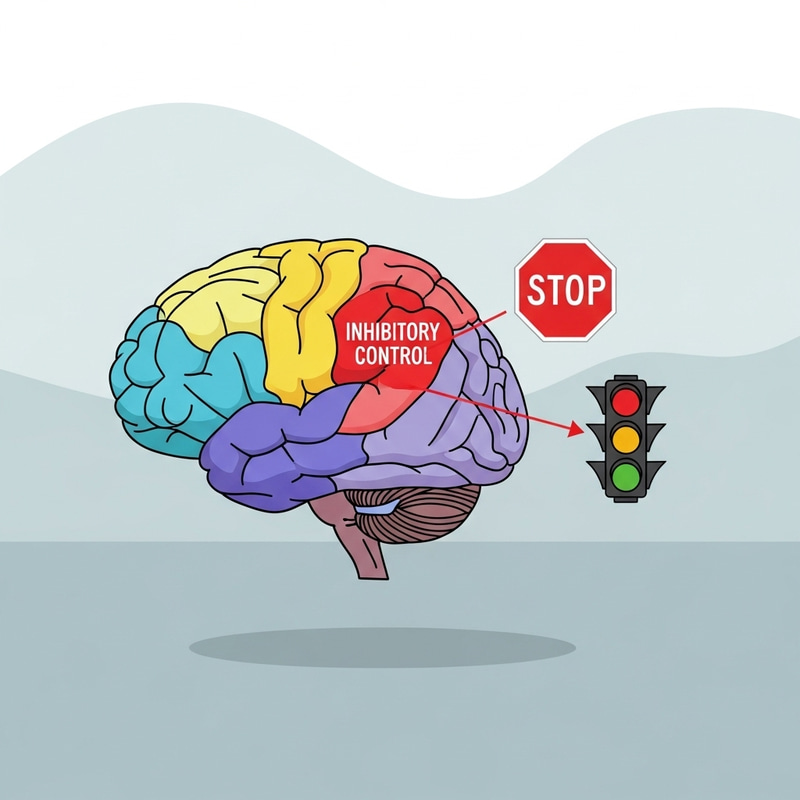 Executive Function Symbol: Inhibitory Control Visualization Executive Function Symbol: Inhibitory Control Visualization