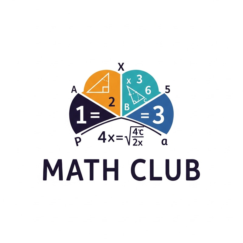 Math Club Logo Design | Symbolic Elements for Mathematics Enthusiasts