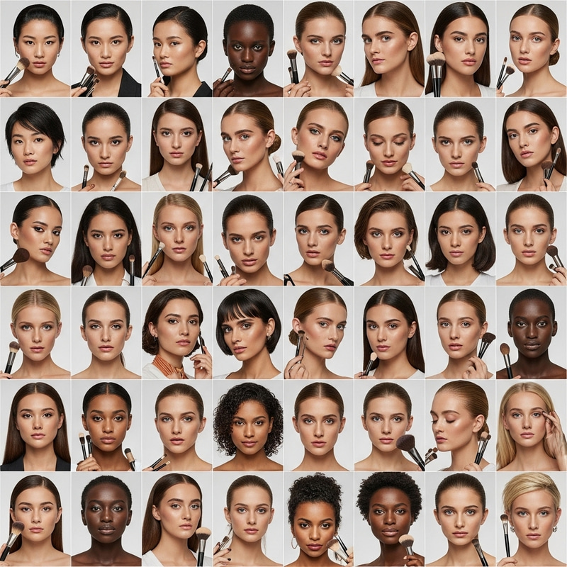 Flawless Makeup Model: Beauty and Versatility in Photo-realistic Images