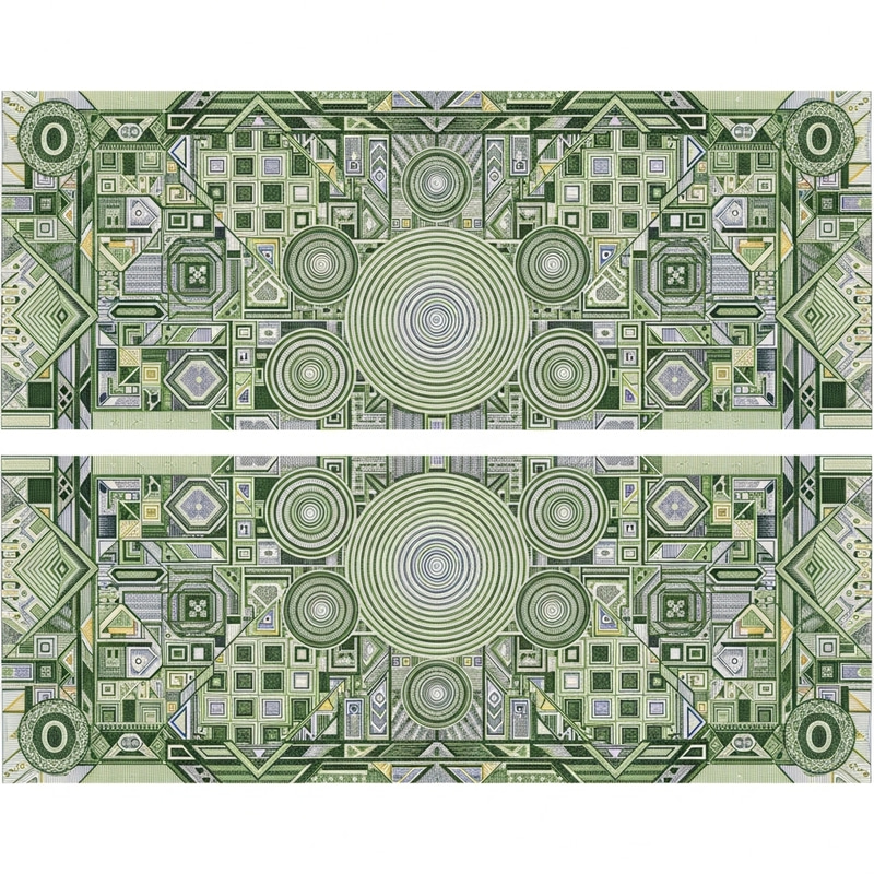 Geometric Banknote Design: Unique Patterns & Colors Geometric Banknote Design: Unique Patterns & Colors